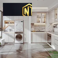 Xưởng nội thất Ngọc Thịnh- Tủ bếp bằng gỗ công nghiệp được yêu thích nhất